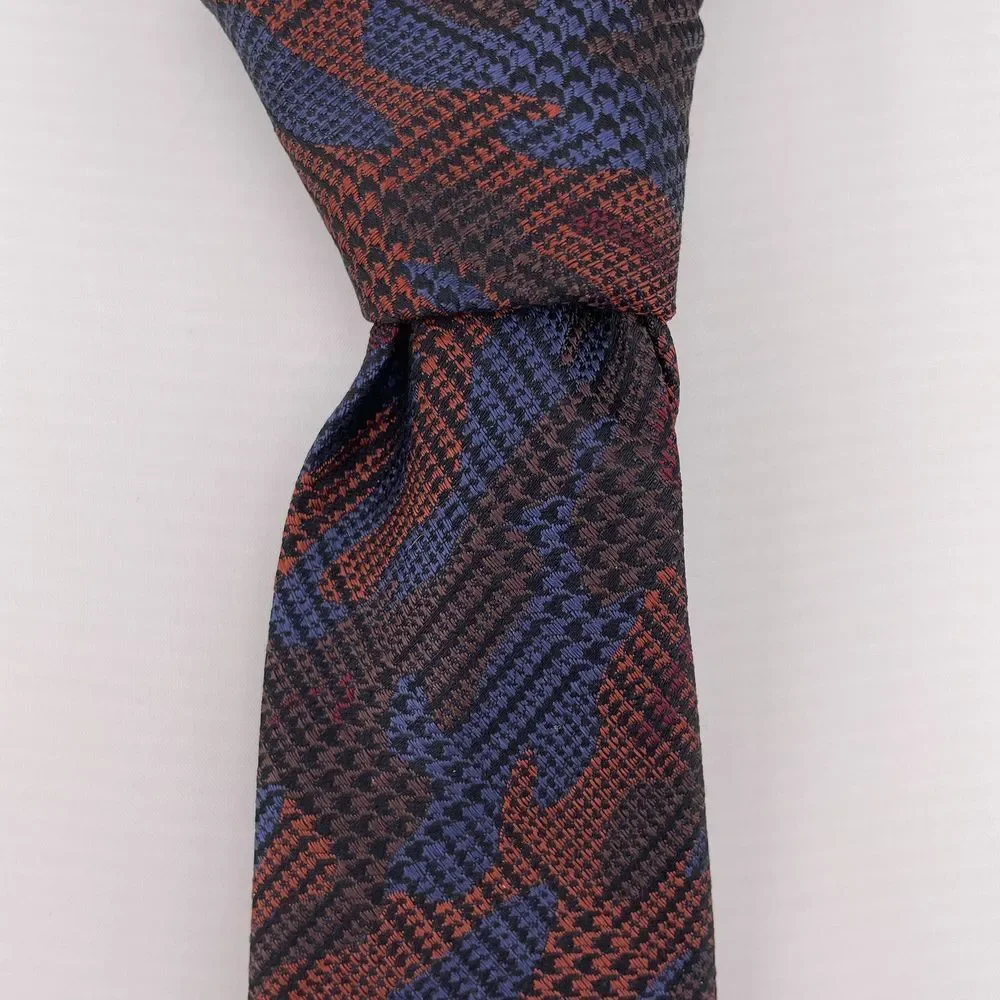 MURANO Men's‎ Designer Silk Necktie Brown Gray Camouflage China 61